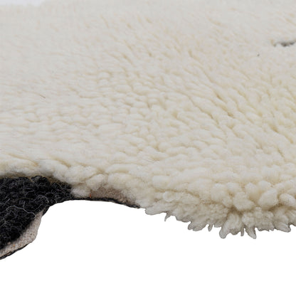 Bloomingville mini dolly rug, white, wool
