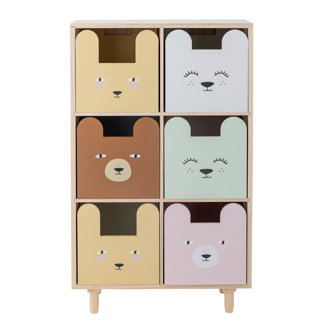 Bloomingville Mini Calle Bookcase w/drawers, nature, emperor