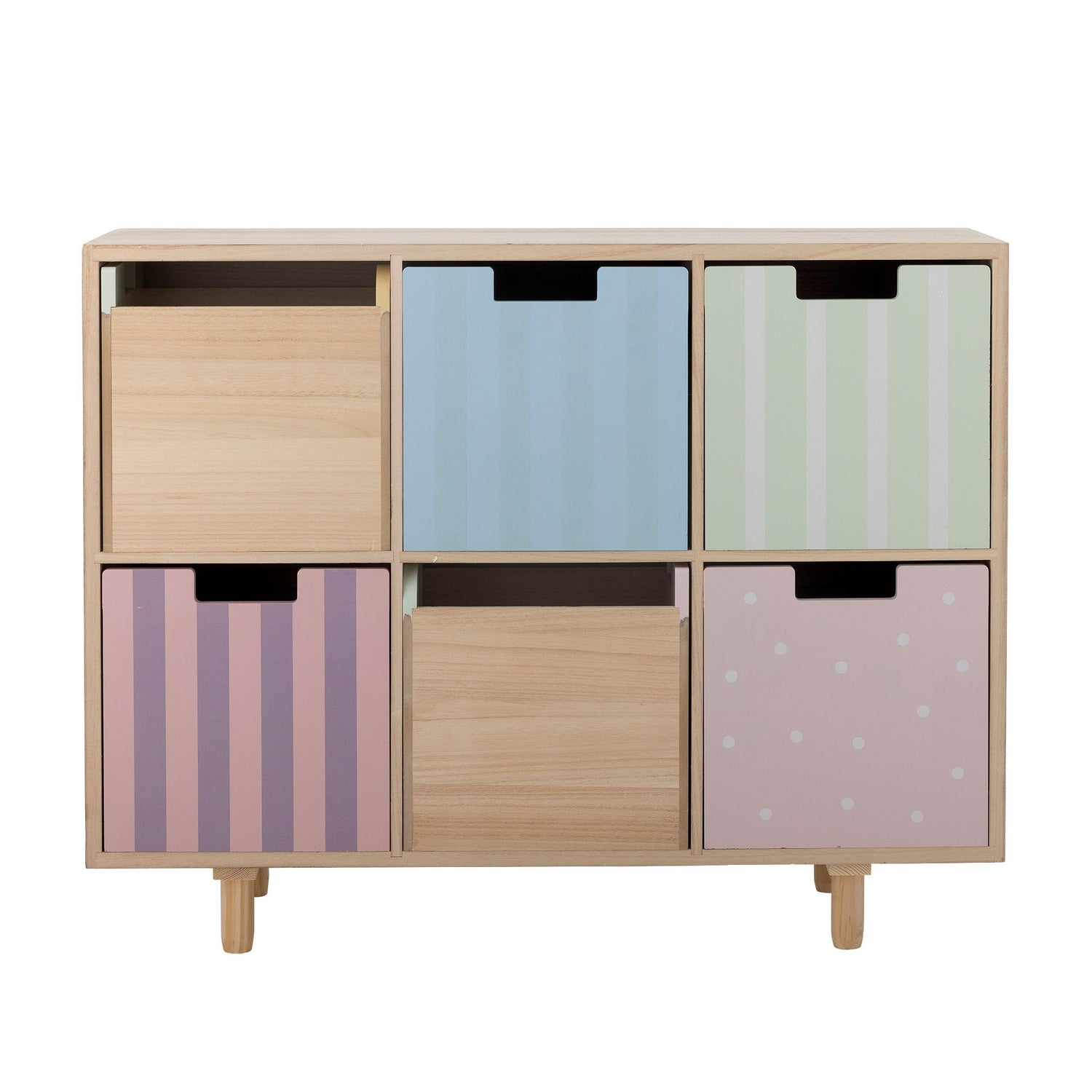 Bloomingville Mini Calle Bookcase w/drawers, nature, emperor
