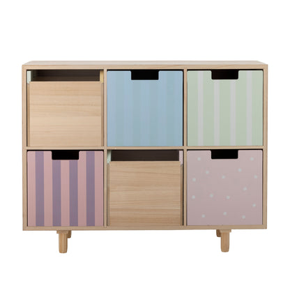 Bloomingville Mini Calle Bookcase w/drawers, nature, emperor