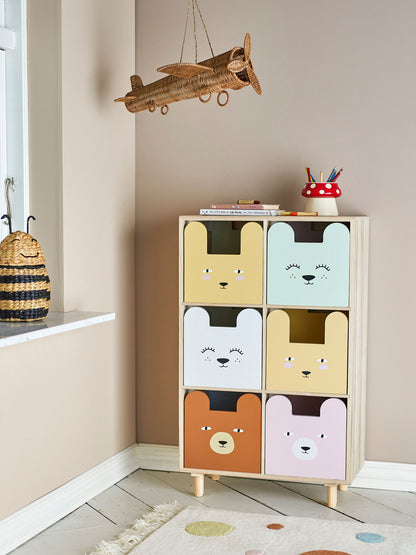 Bloomingville Mini Calle Bookcase w/drawers, nature, emperor