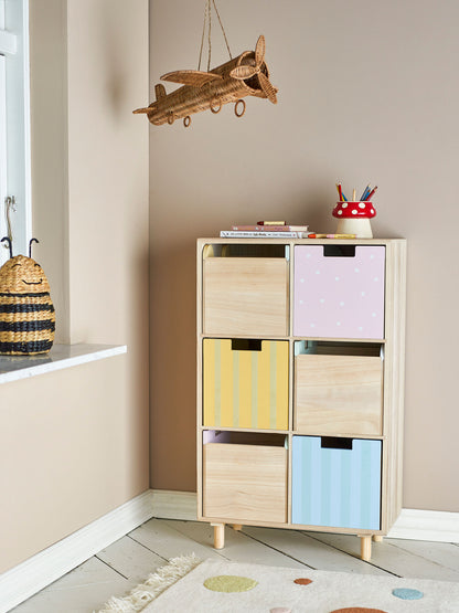 Bloomingville Mini Calle Bookcase w/drawers, nature, emperor