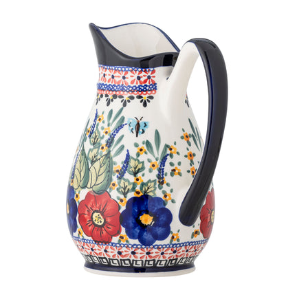 Creative Collection Florist Pitcher, Red, Stoneware