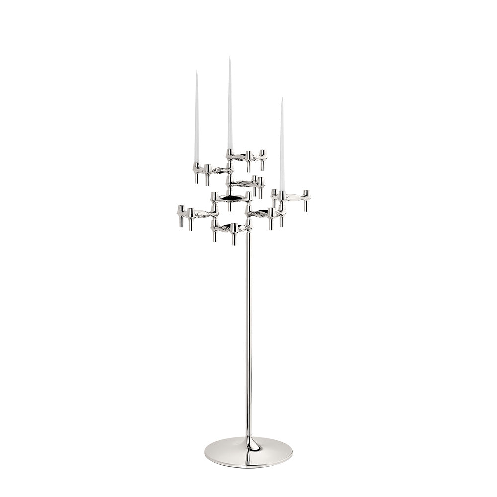 Fabric - floor stands for nagel stager Chrome H: 70 cm, Ø: 25 cm