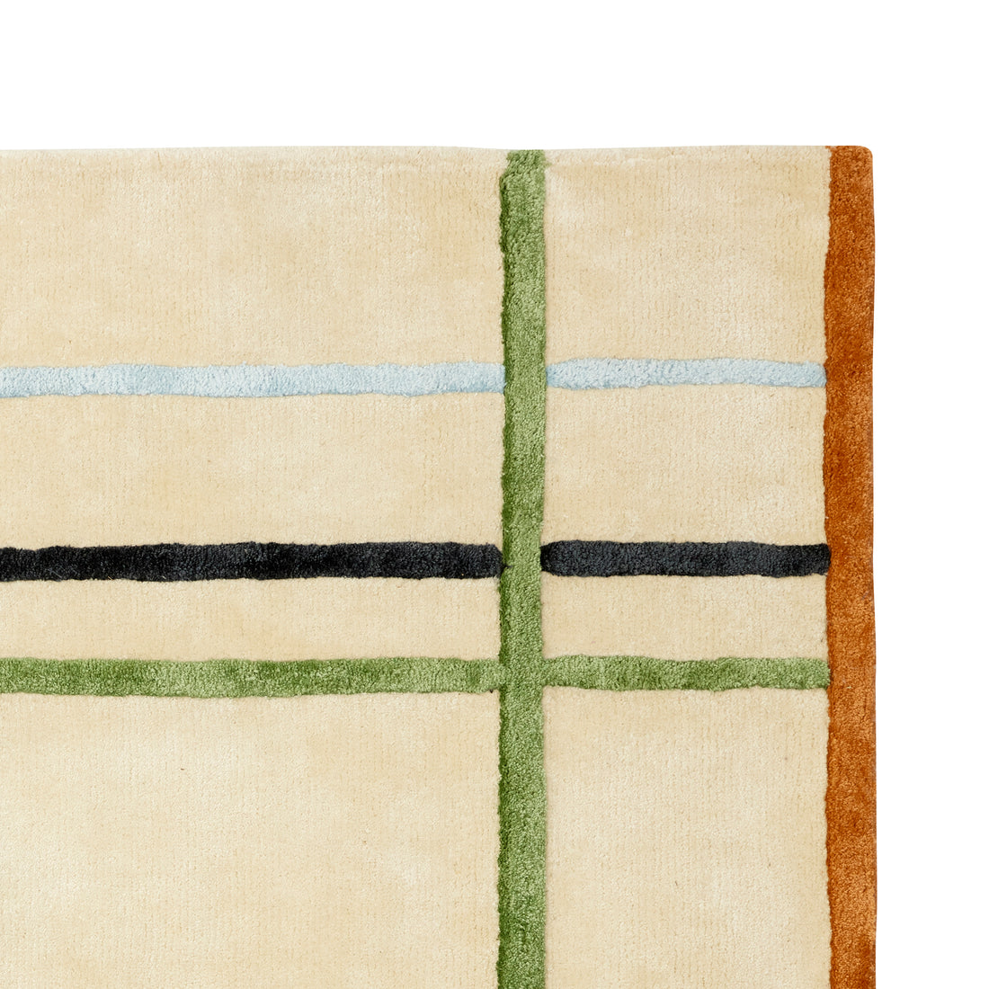 Fluffy rug beige/multicolored - 120x180cm