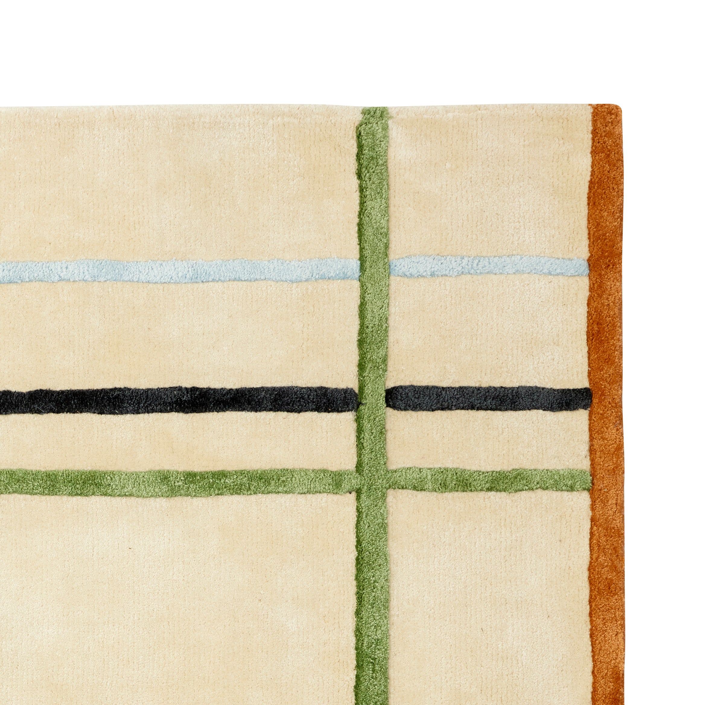Fluffy rug beige/multicolored - 120x180cm