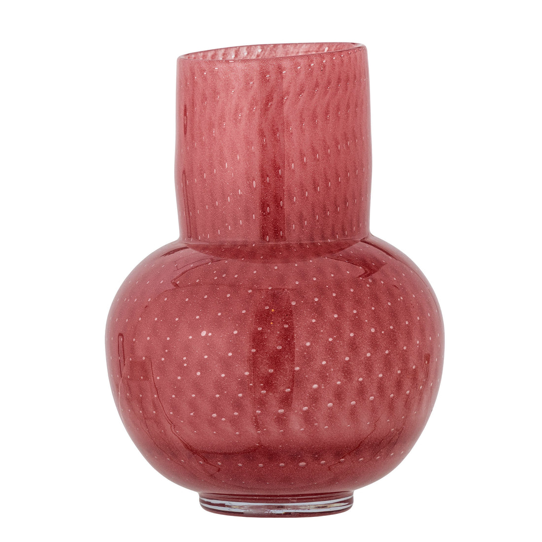 Bloomingville Roscoe Vase, Rosa, Glass