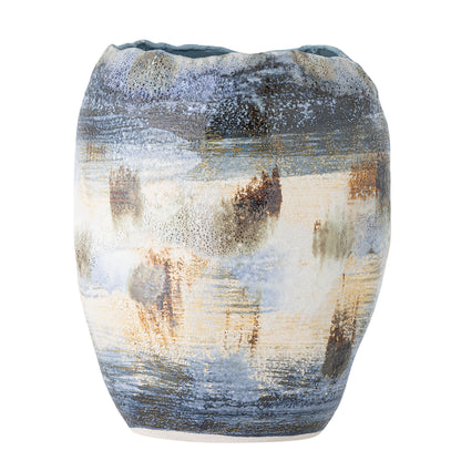 Bloomingville Nienna Vase, Blue, Stoneware