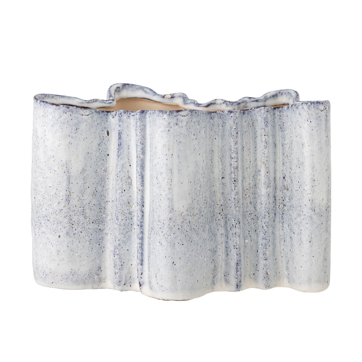 Bloomingville Lindae Vase, Blue, Stoneware