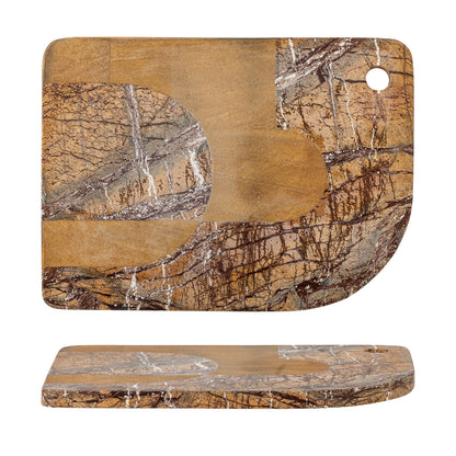 Bloomingville Abrianna Cutting Board, Brown, Marble