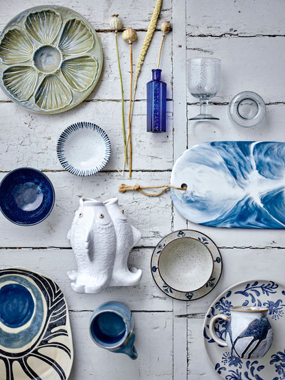 Creative Collection Aiden Cutting Board, Blue, Stoneware
