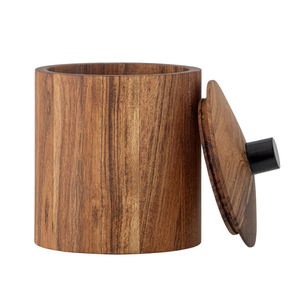 Bloomingville petro jar w/lid, nature, acacia