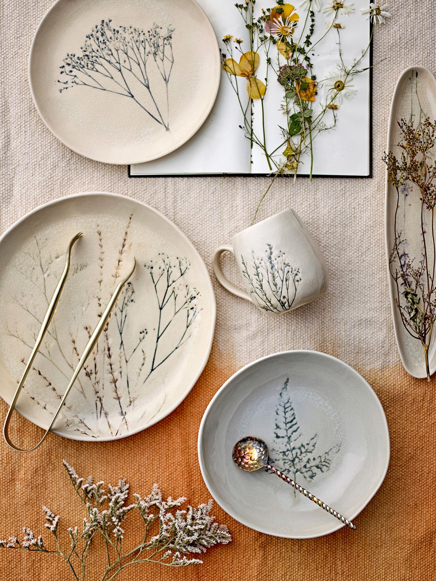 Bloomingville Bea table service set, nature, stoneware