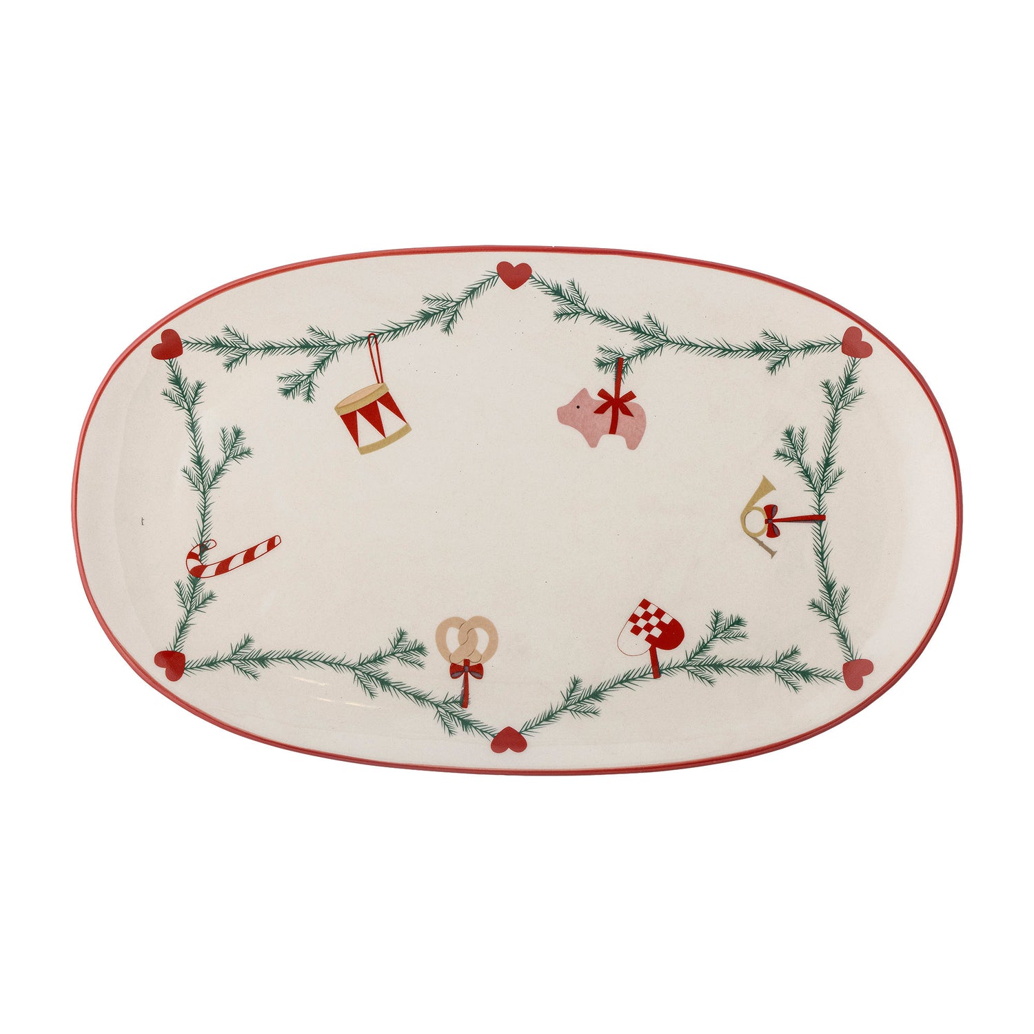 Bloomingville Yule serving dish, nature, stoneware