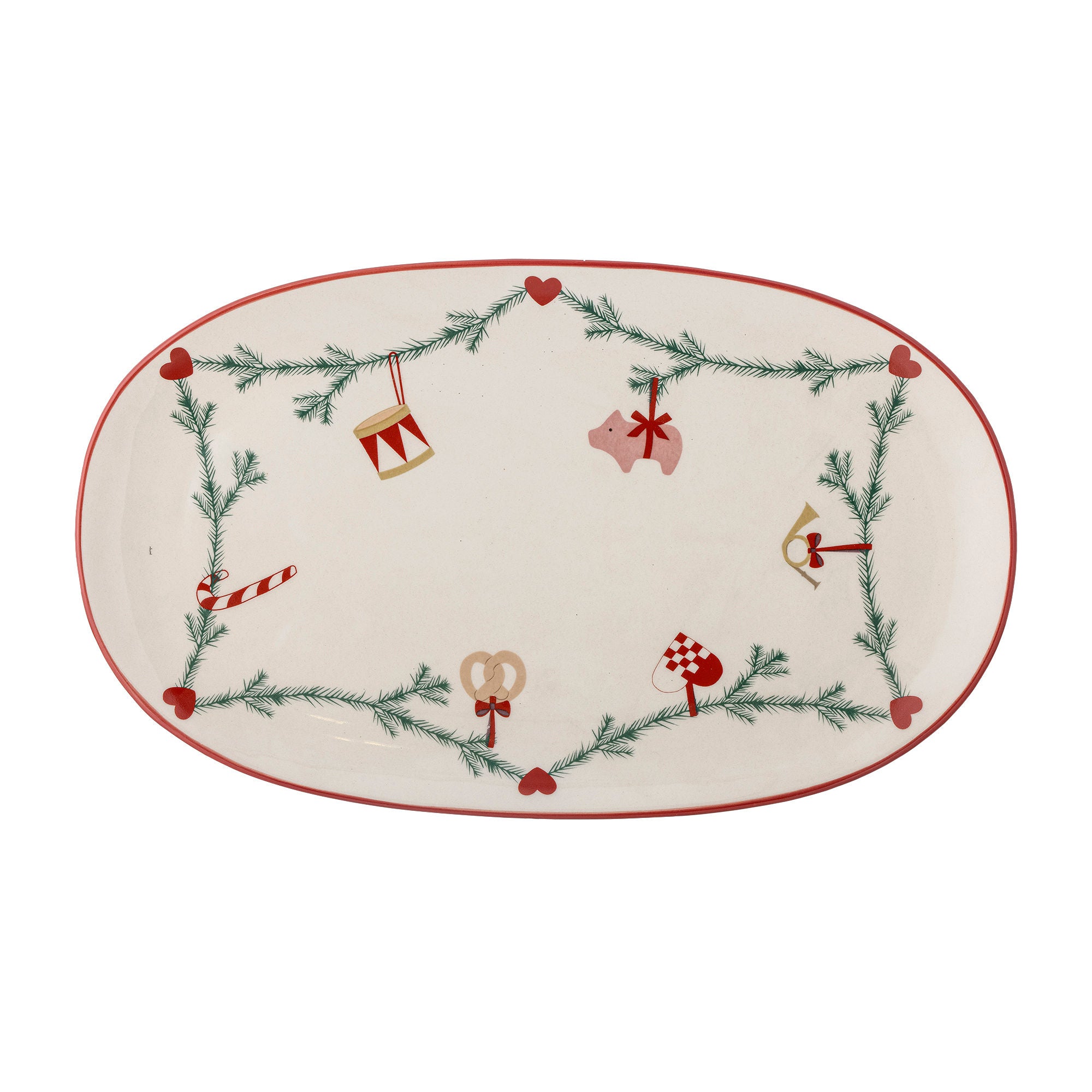 Bloomingville Yule serving dish, nature, stoneware