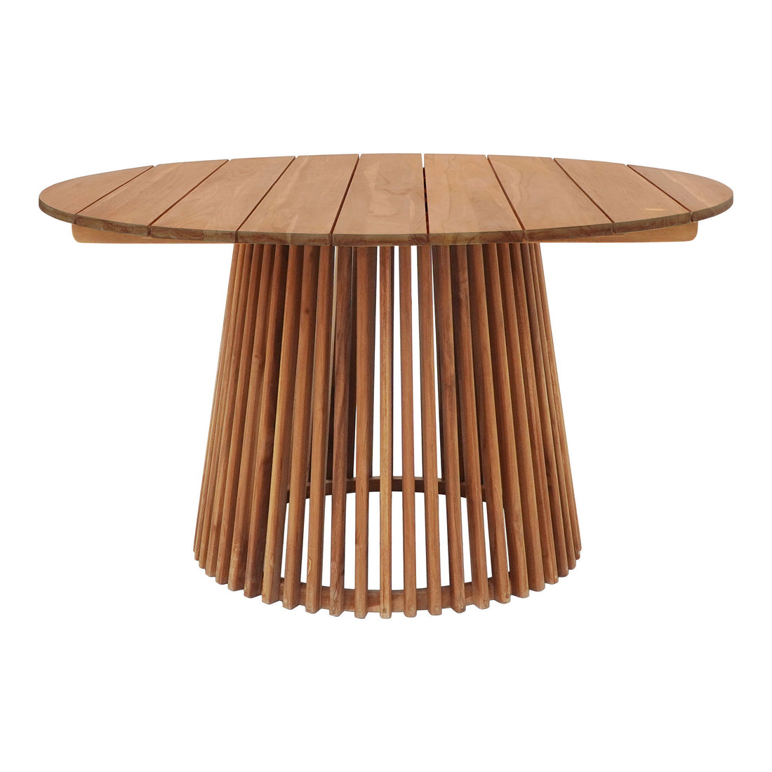 Dining table, teak, nature<br>Ø120X75 cm