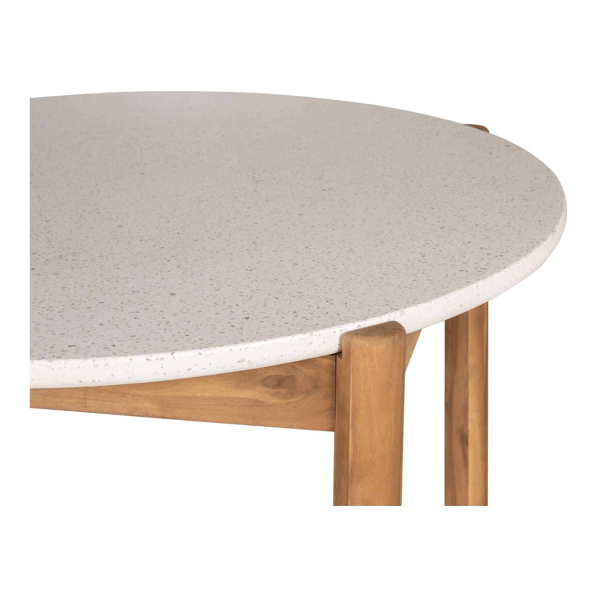Dining table, acacia/terrazzo, nature, Ø120X76 cm