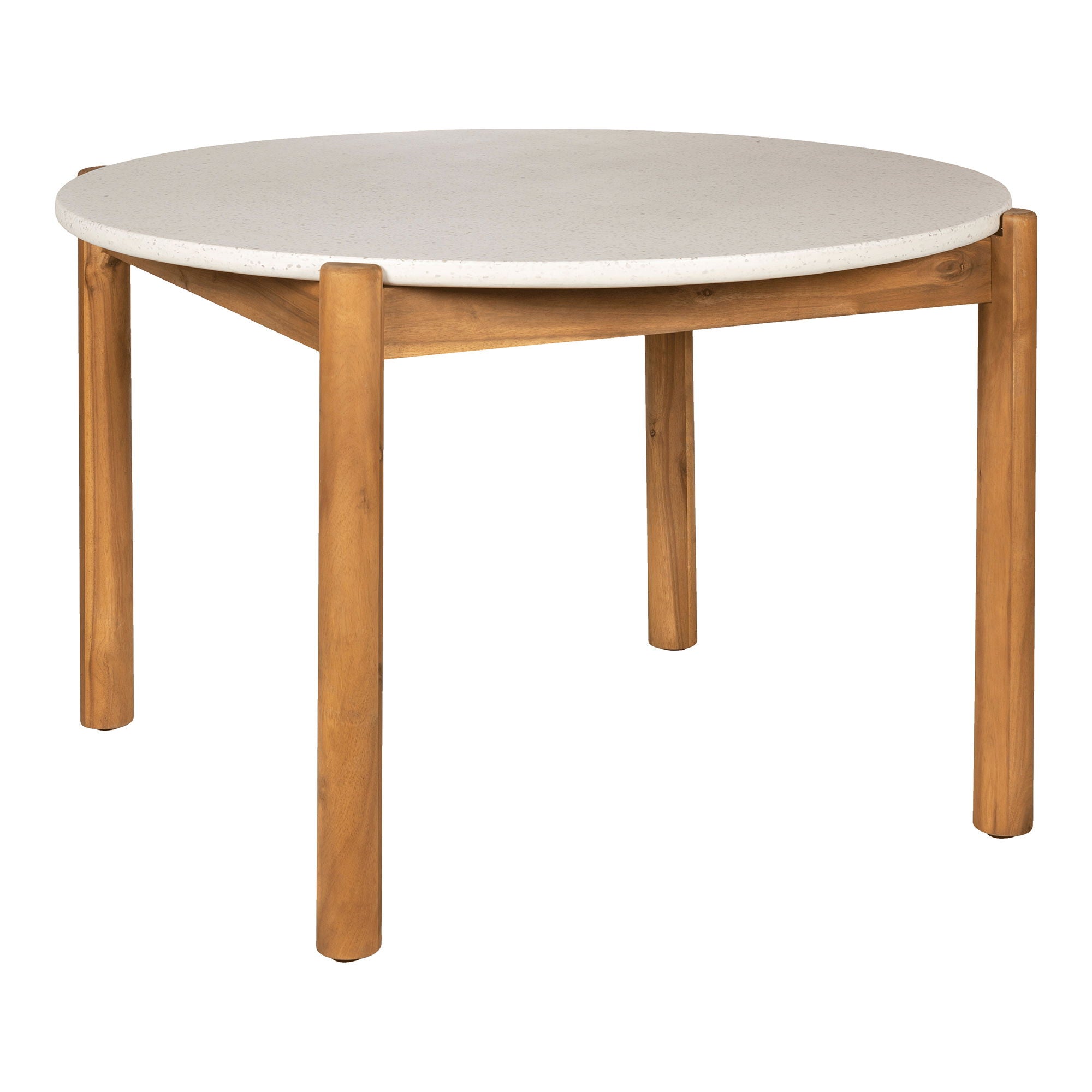 Dining table, acacia/terrazzo, nature, Ø120X76 cm