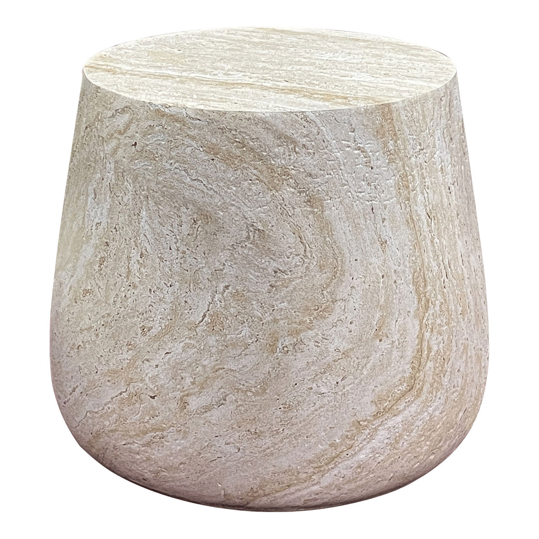 Side table, fiber clay, nature&lt;br&gt;Ø47.5x41 cm