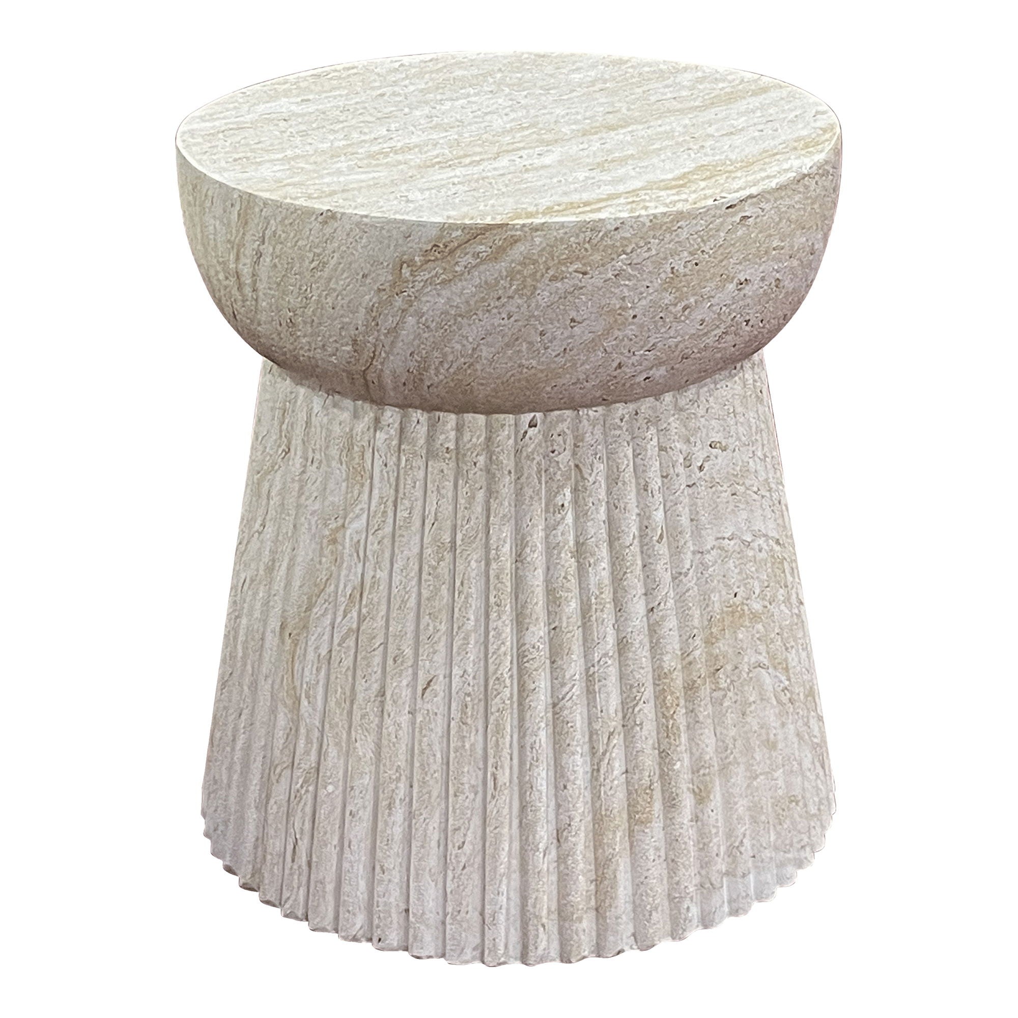 Side table, fiber clay, nature&lt;br&gt;Ø47.5x41 cm