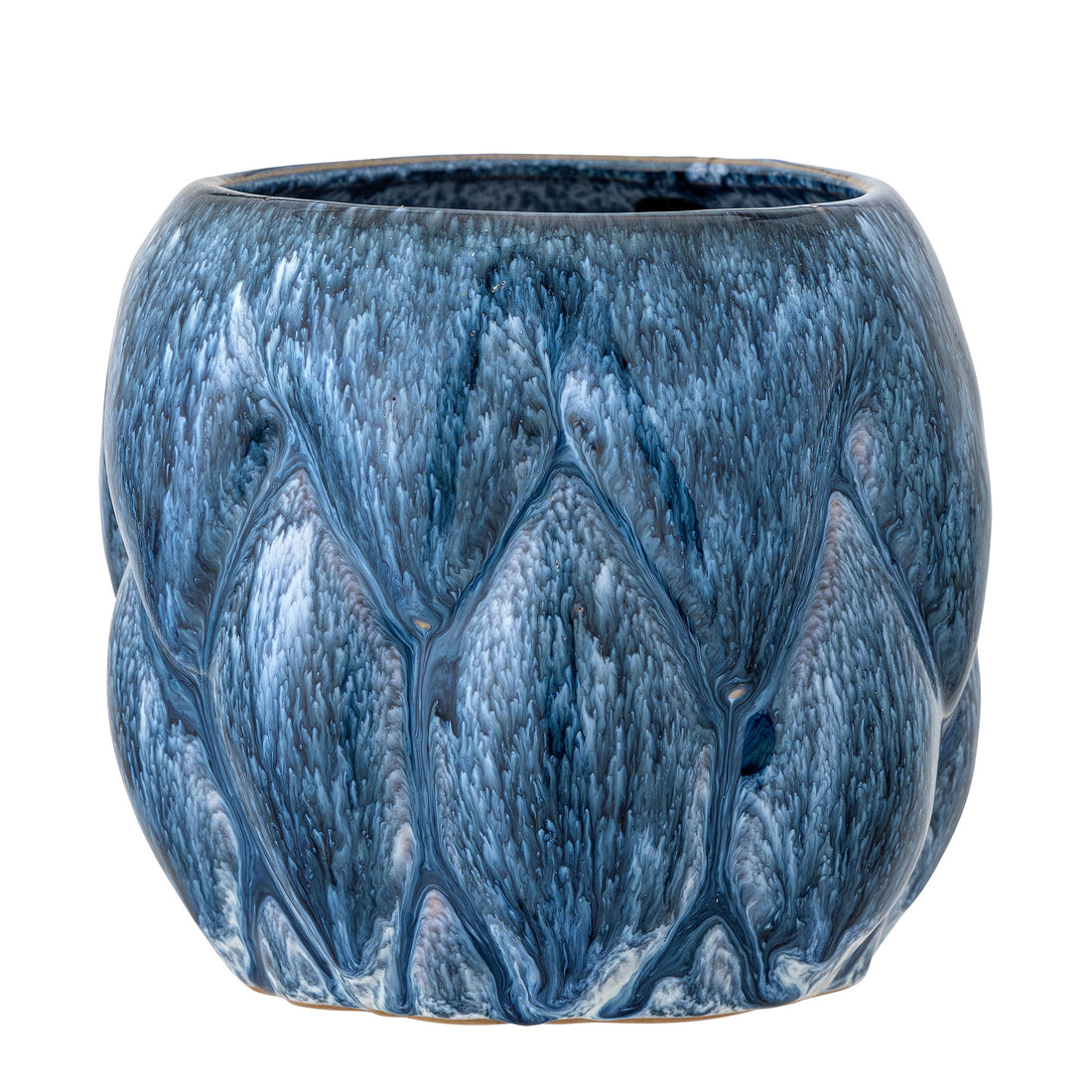 Creative Collection Posey Herbal Potted Hears, Blue, Stoneware