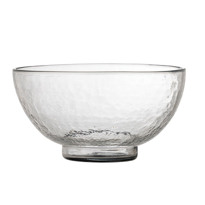 Bloomingville Taro bowl, clear, recycled glass