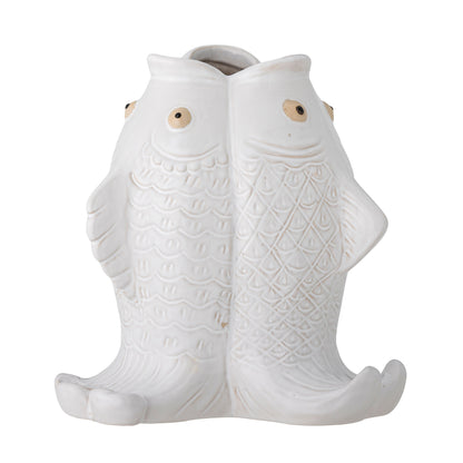 Creative Collection Fili Vase, White, Stoneware