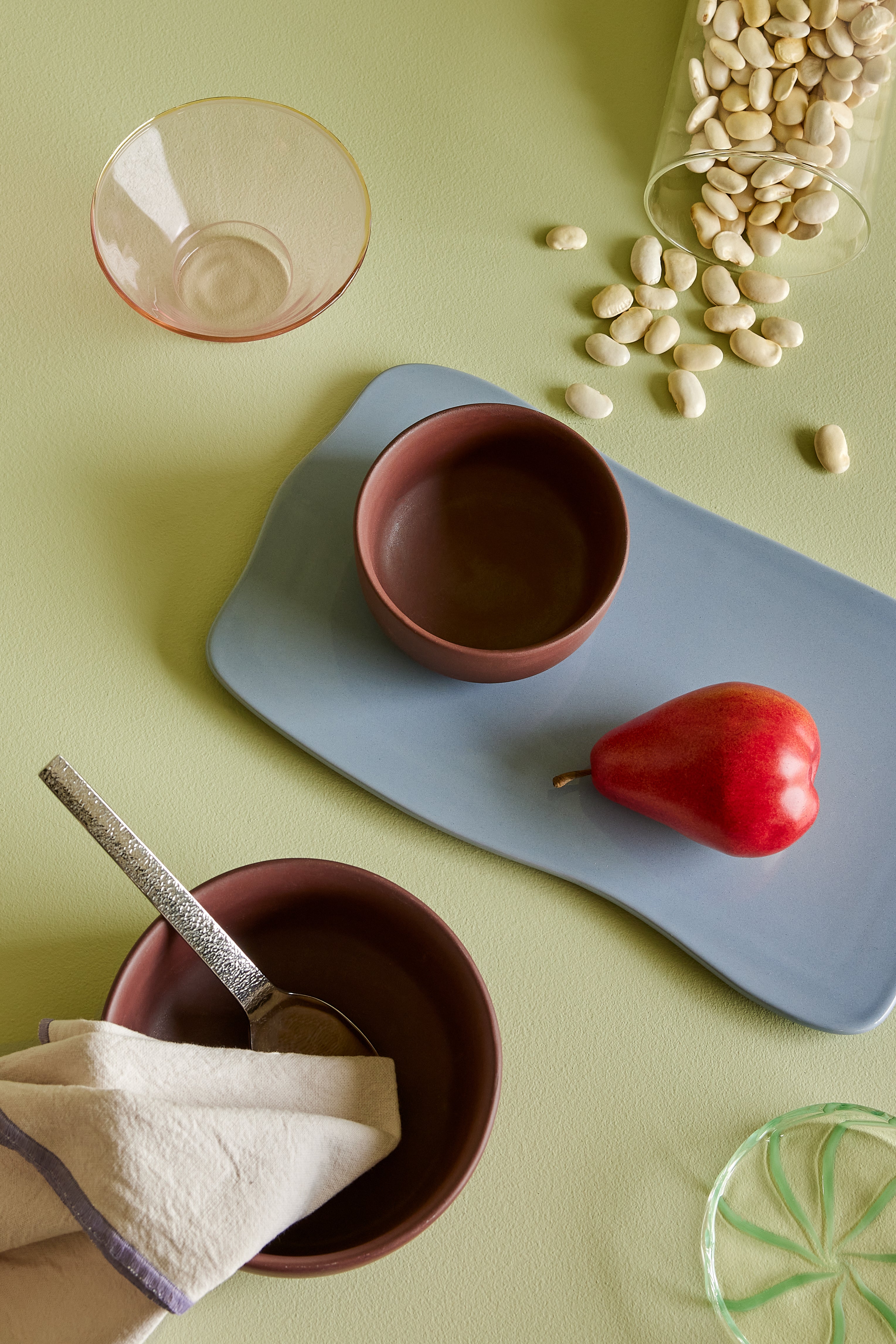 Clay Bowls Brown (set of 2) - ø11xh6, ø15xh8cm