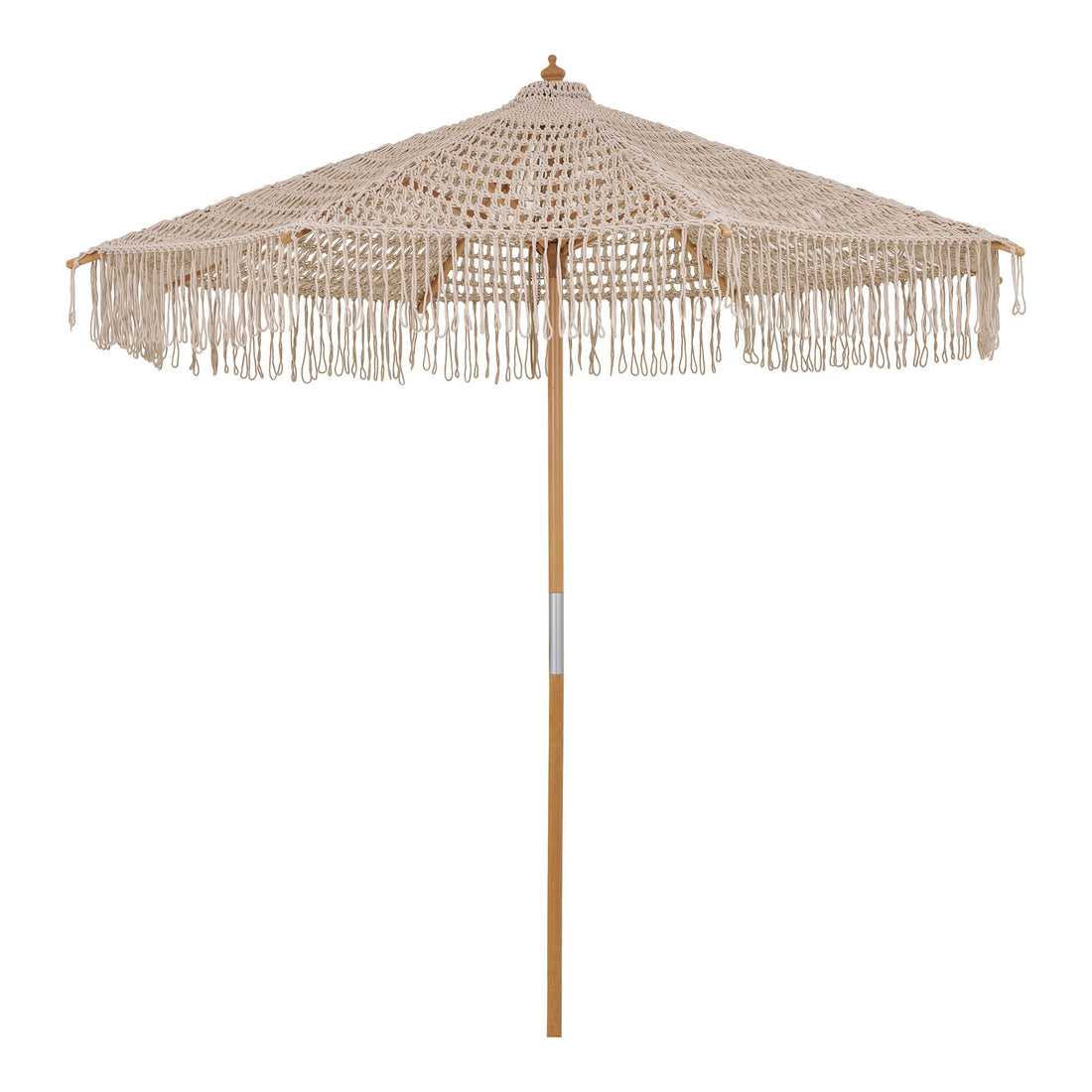 Parasol, cotton, wooden stick, beige<br>ø250 cm