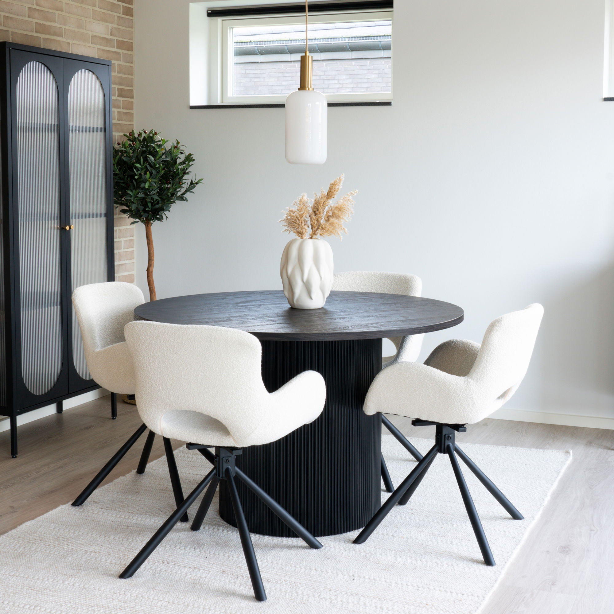 Boavista and Amorim dining table set - dining table and 4 dining table chairs