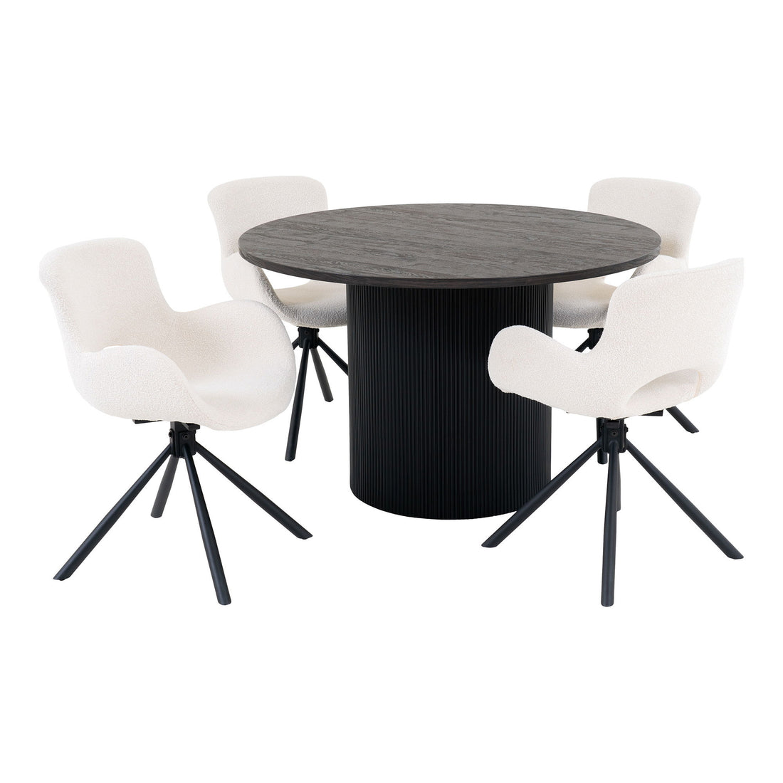Boavista and Amorim dining table set - dining table and 4 dining table chairs