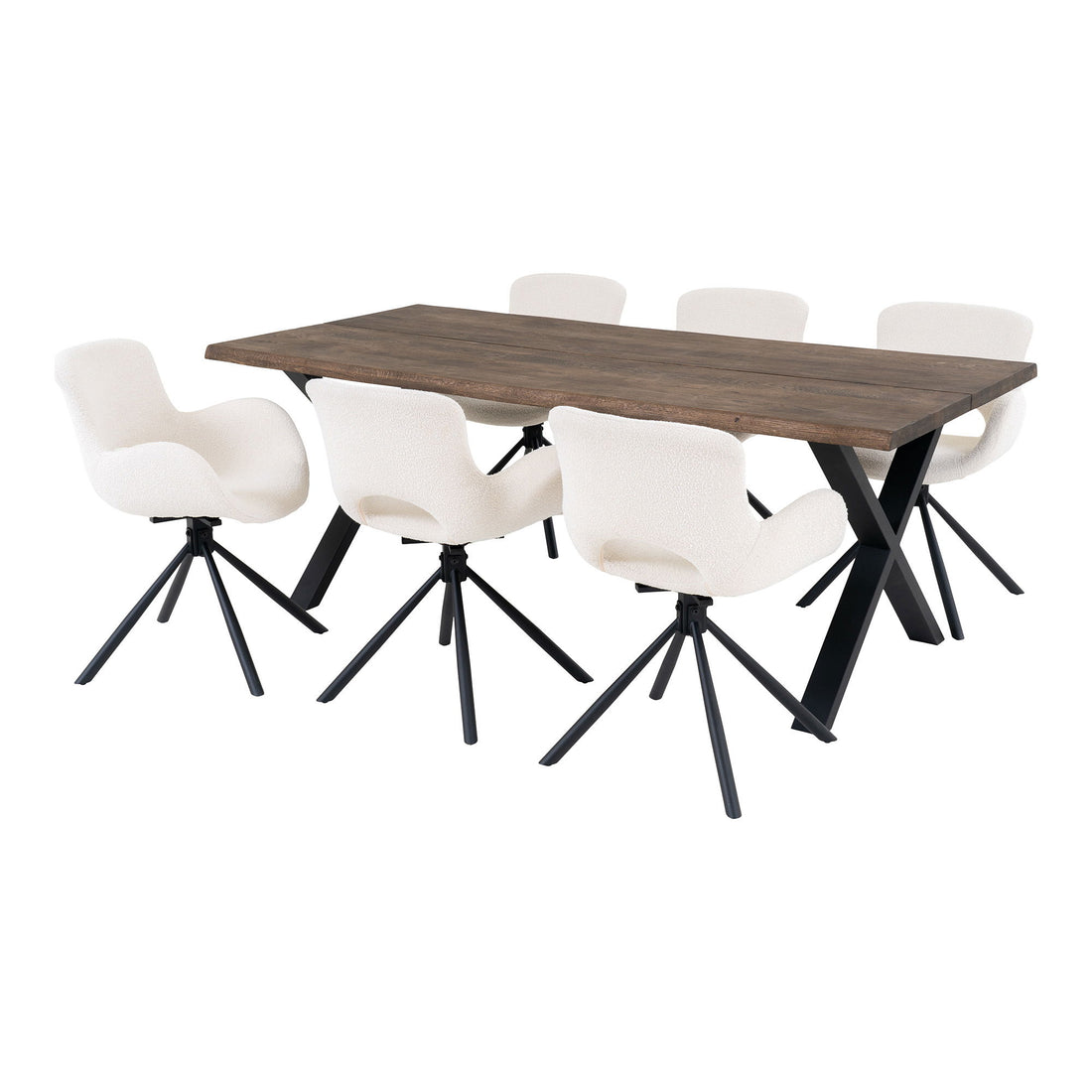 Dining table and 6 dining table chairs