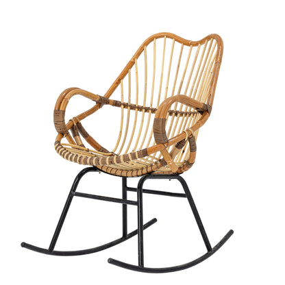 Bloomingville Reine rocking chair, nature, rattan