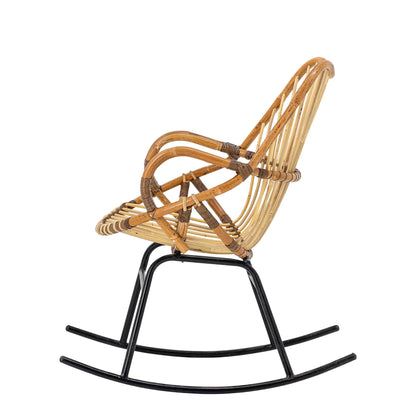 Bloomingville Reine rocking chair, nature, rattan