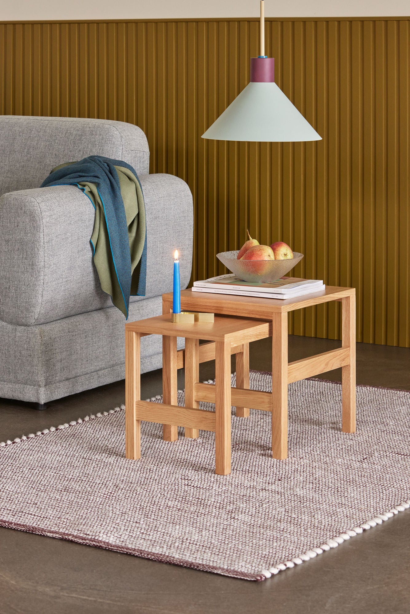 Hübsch Crayon Pendant Blue