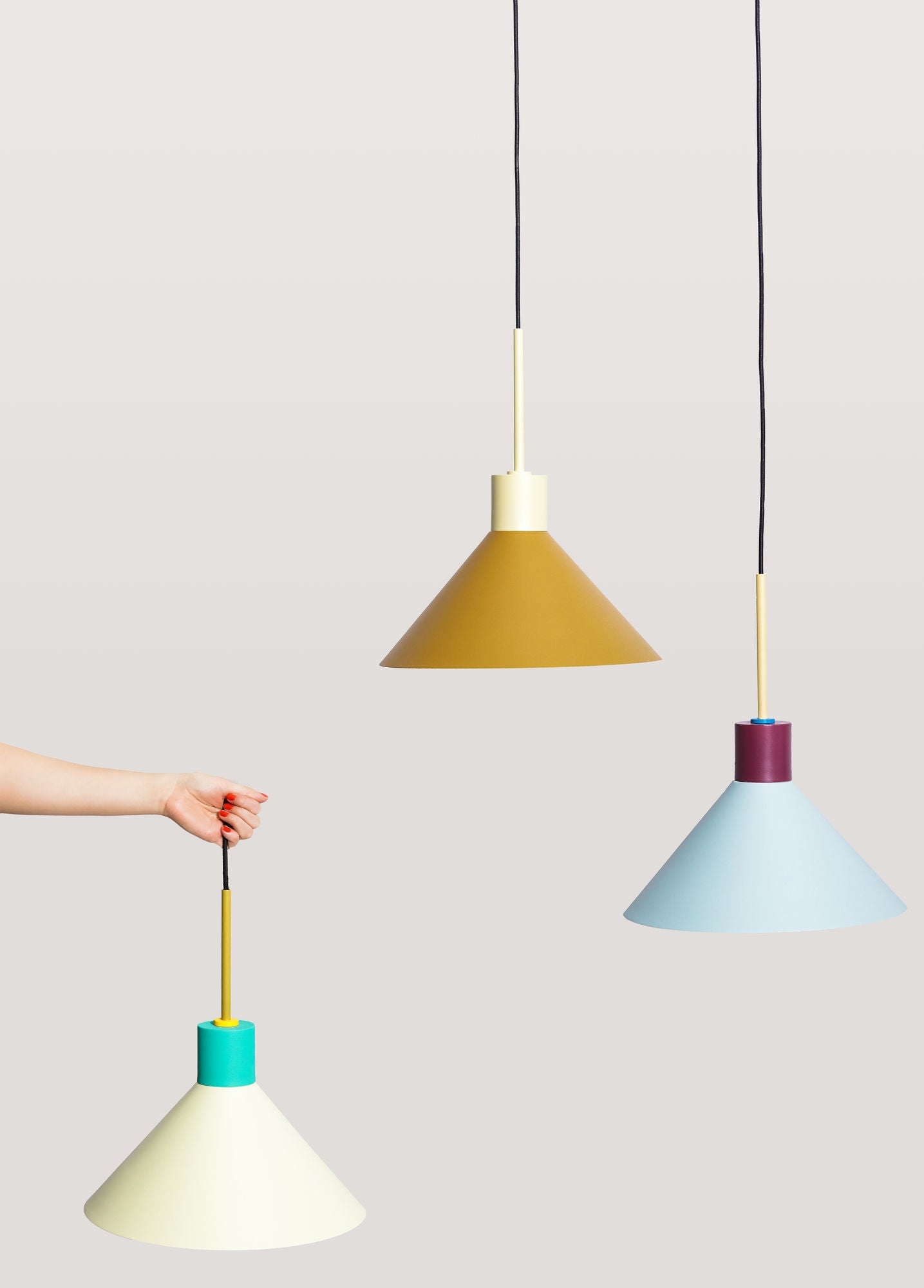 Hübsch Crayon Pendant Blue