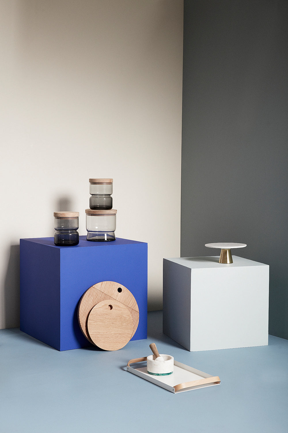 Monarch Cutting Boards Round Natural (set of 2) - ø33xh2, ø40xh2cm