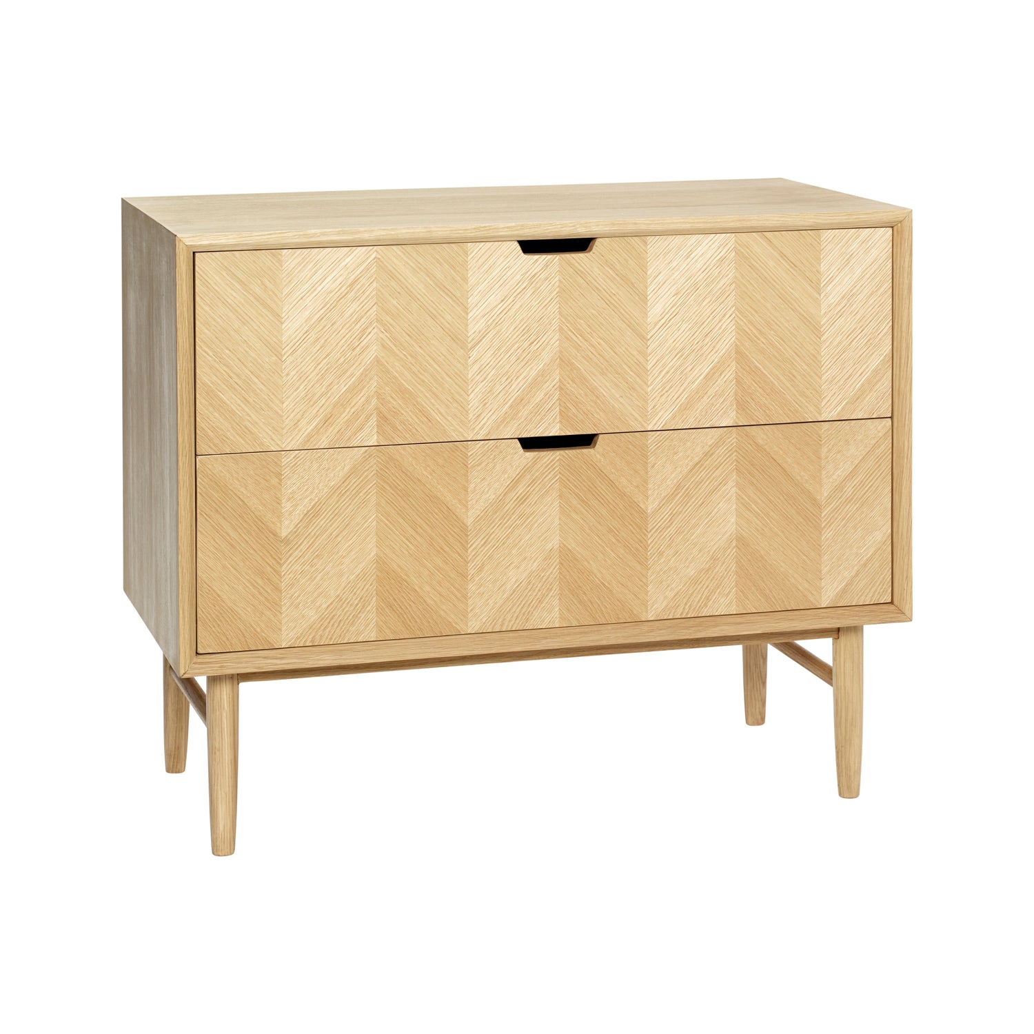 Herringbone chest of drawers drawer nature - 80x40xh65cm