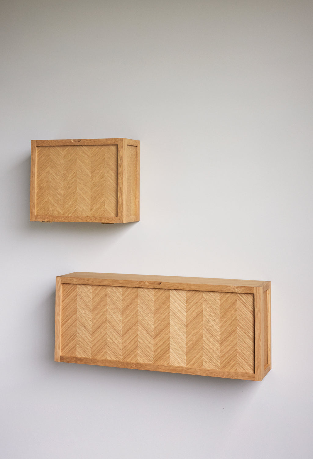Herringbone Shoe Cabinet Natural - 22x50xh40cm