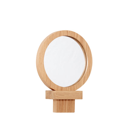 Comb Hand Mirror Natural - 21x16x2cm