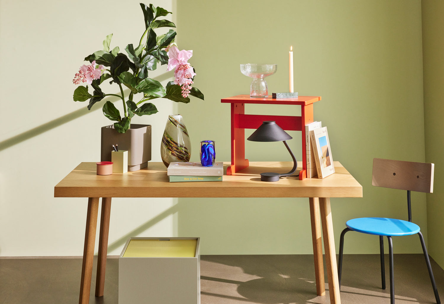 Herringbone dining table small nature - 160x80xh78cm