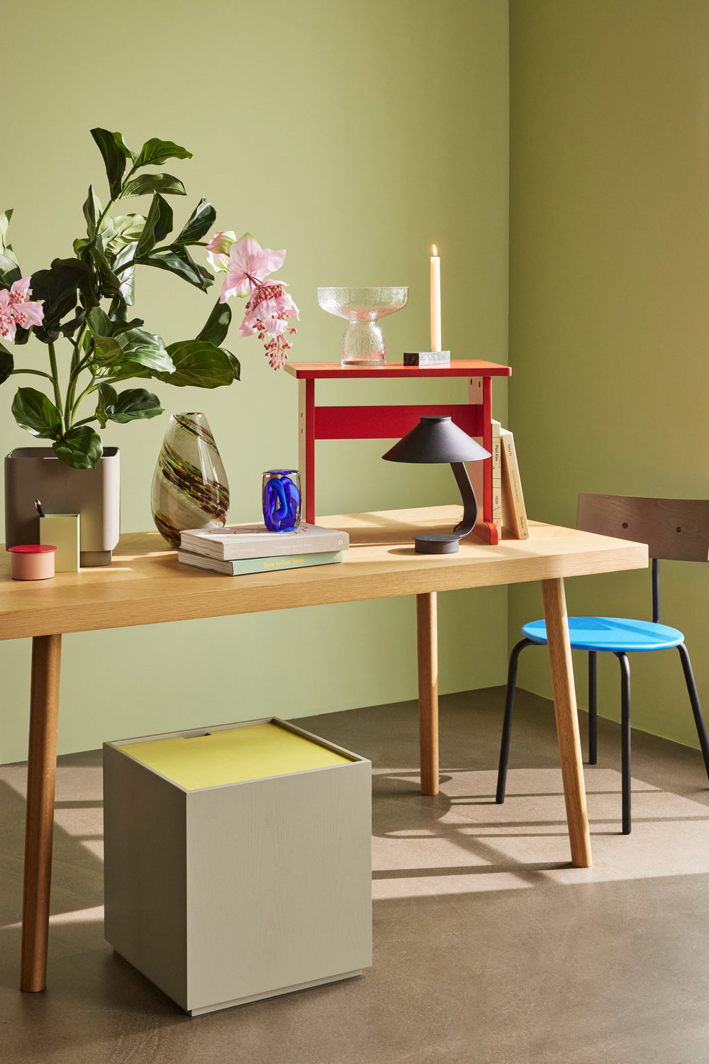 Herringbone dining table small nature - 160x80xh78cm