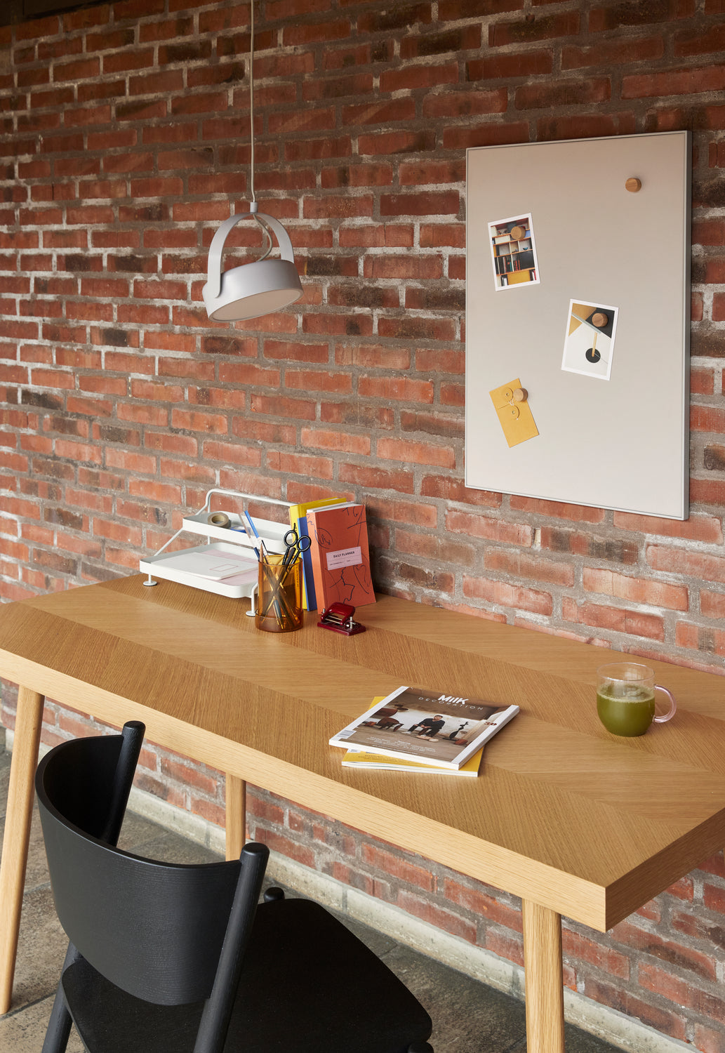 Herringbone dining table small nature - 160x80xh78cm