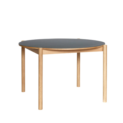 Oblique Dining Table Round Black - ø115xh75cm