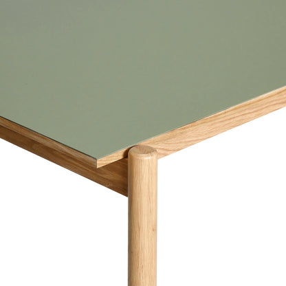 Oblique Dining Table Rectangular Olive Green - 190x107xh75cm