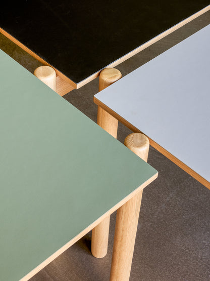 Oblique Dining Table Rectangular Olive Green - 190x107xh75cm