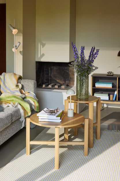 Four Coffee table Natural (set of 2) - ø68xh42cm, ø48xh55cm