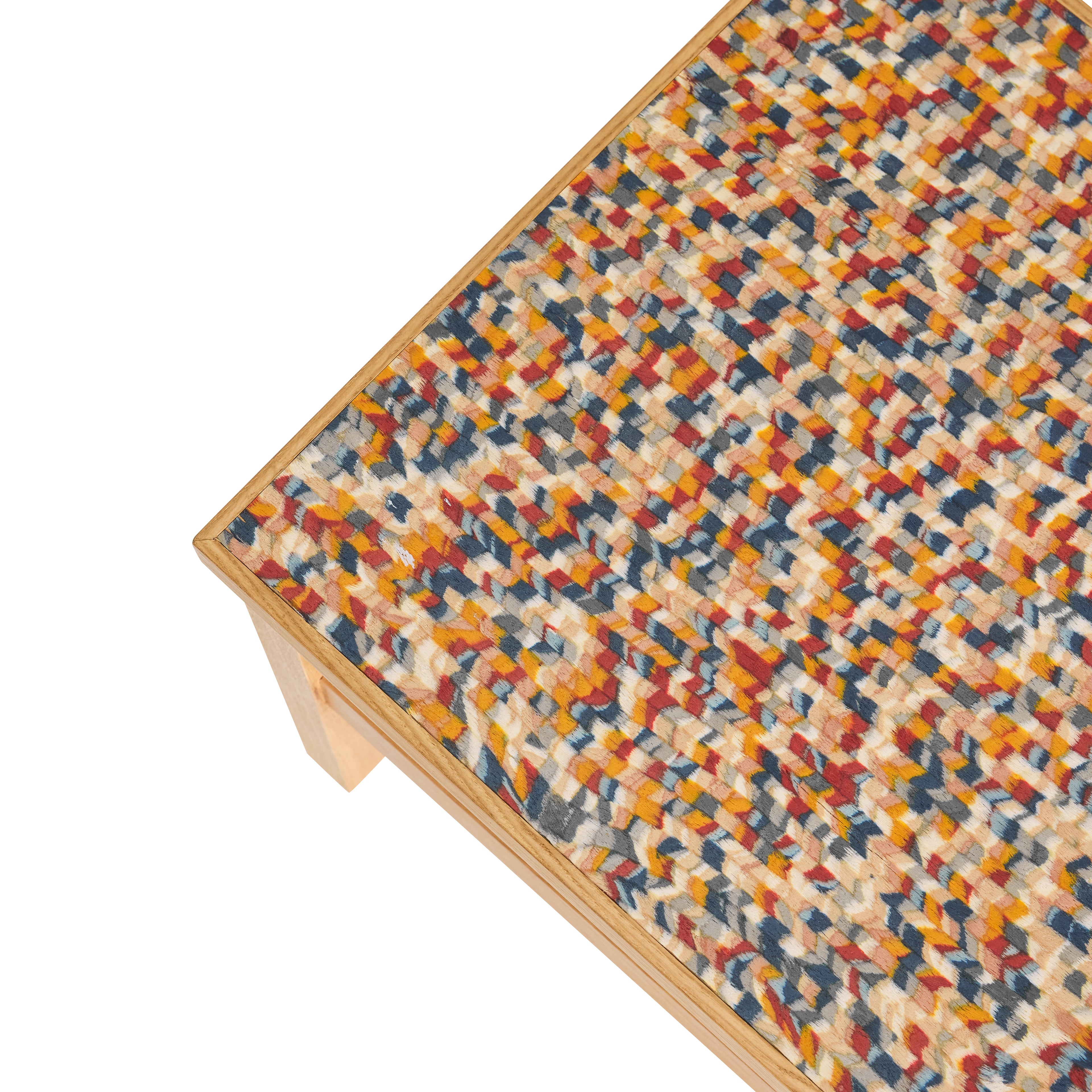 Confetti Side Table Multicolored - 40x40xh38cm