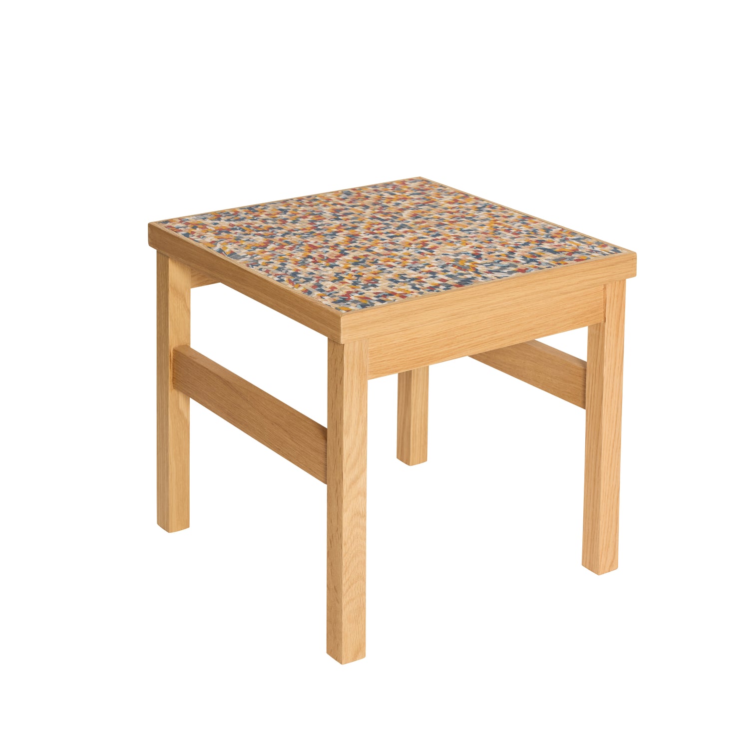 Confetti Side Table Multicolored - 40x40xh38cm