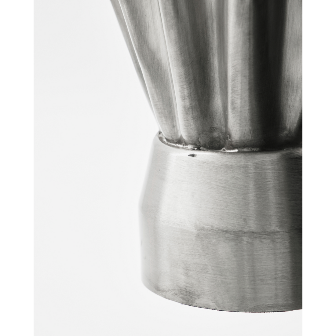 Vase, hdflood, brushed silver finish